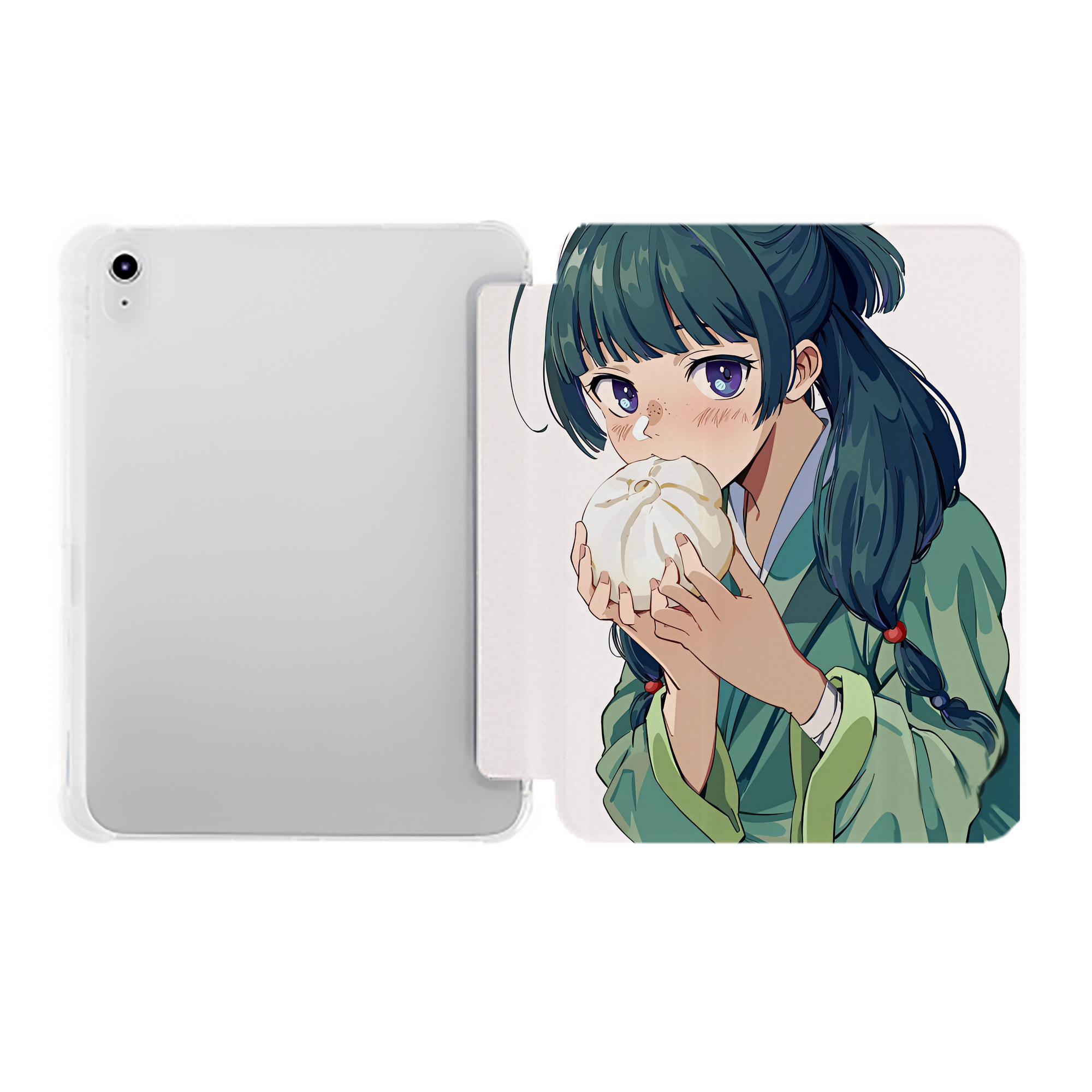（画像用） 薬屋のひとりごと The Apothecary Diaries IPad ケース ペン収納付き 三つ折りスタンド PUレザー×シリコン 対応機種9.5/10.5/10.9インチ